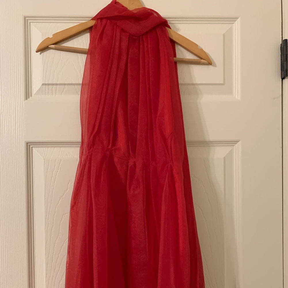 ZARA Pink Organza Mini Dress